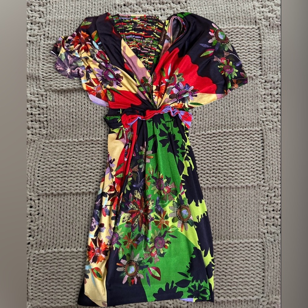 Anthropologie Ranna Gill Sabatina Floral Multicolor Mini Dress